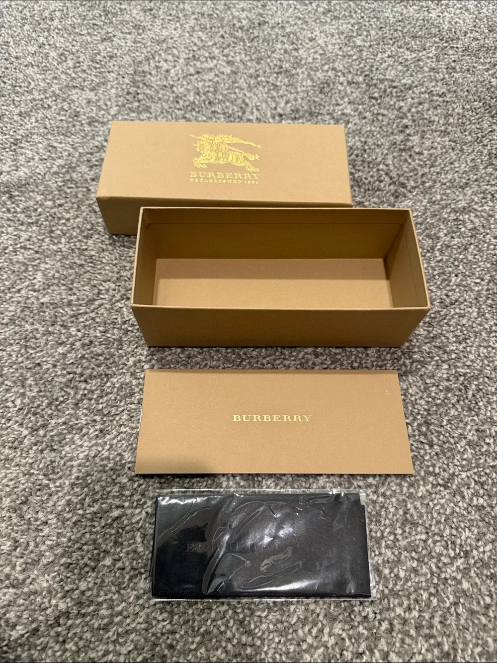 Empty Burberry Glasses Box